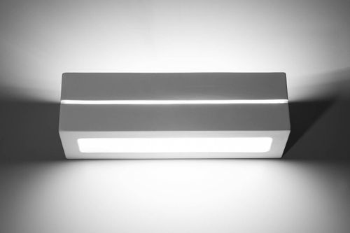 Kinkiet LAMPA ścienna SL.0231 ceramiczna OPRAWA prostokątna belka przyścienna biała na Arena.pl