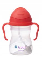 KUBEK NIEKAPEK B.BOX ARBUZ 240 ML CZERWONY SŁOMKA