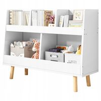 Regał na książki gazety dla dzieci szafka zabawki stojąca biblioteczka 60cm