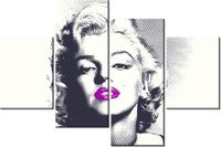 140CM 70 OBRAZ MARILYN MONROE FIOLETOWYMI USTAMI ŚCIENNY