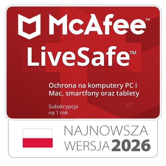 McAfee Live Safe  1 stanowisko / 1 rok zdjęcie 1