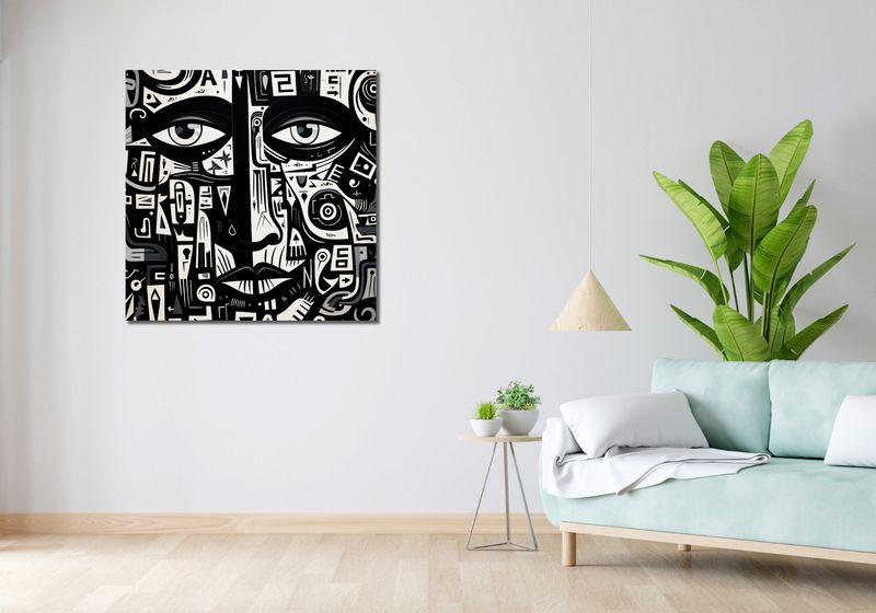 Obraz 90x90cm Labirynt Myśli zdjęcie 2