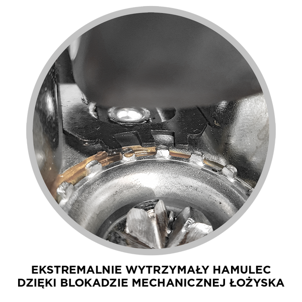 Zestaw jezdny Fi 125, Gumowane, łożysko kulkowe, 2 x z hamulcem + 2 x bez zdjęcie 7