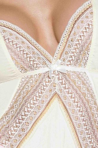 bielizna-connie chemise cream s/m - casmir na Arena.pl