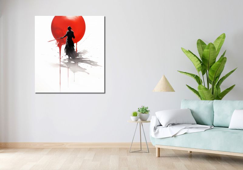 Obraz 90x100cm Samotny Samuraj zdjęcie 2