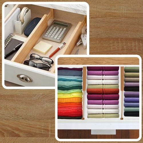 ZESTAW 4x ORGANIZER DO SZUFLADY NA SKARPETKI KUCHENNY DO SZUFLAD na Arena.pl