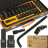 klucze nasadowe 1/2'' 27el. 6-kąt bjc 8-24mm