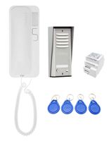 Zestaw domofonowy Cyfral COSMO R1 1-lokatrorski SREBRNY