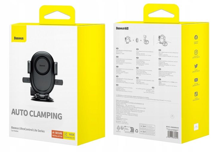 AUTOMATYCZNY UCHWYT SAMOCHODOWY BASEUS DO TELEFONU NA KOKPIT SZYBĘ 360° zdjęcie 8