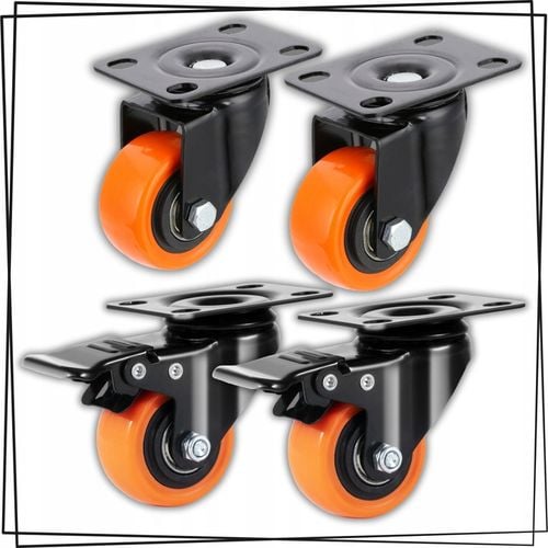 KÓŁKA OBROTOWE JEZDNE MAŁE KOŁA SKRĘTNE ZESTAW JEZDNY 4szt 300kg + na Arena.pl
