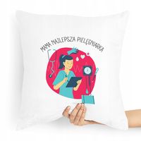 Poduszka Prezent Dla Mamy Najlepsza Pielęgniarka Z Nadrukiem Ze Zdjęciem