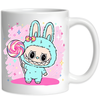 Kubek Ceramiczny BUBU  Laleczka Niebieska Urocza Prezent Maskotka 330ml