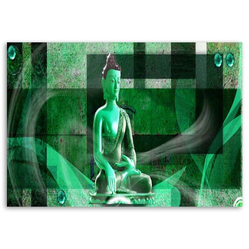 OBRAZ NA PŁÓTNIE Buddha Zen zielony na Arena.pl