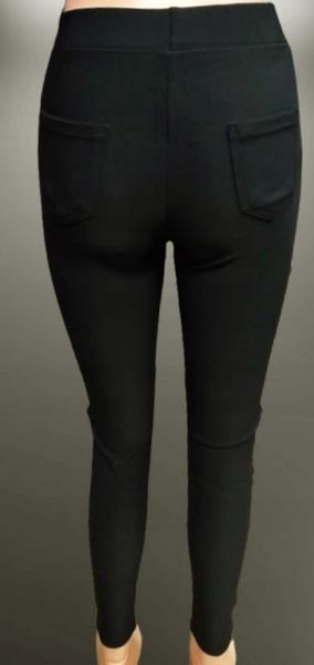 Legginsy DASIRE z lampasami czarne wyszczuplające z kieszeniami r. M zdjęcie 3