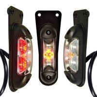 Lampa obrysowa LED biało-czerwono-pomarańczowa wisząca lampka diodowa