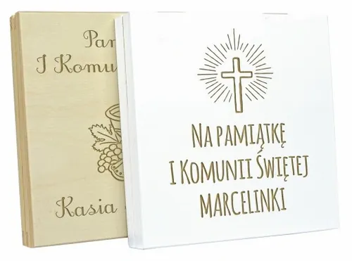 PODZIĘKOWANIE Z OKAZJI KOMUNII ŚWIĘTEJ DLA CHRZESTNYCH DZIADKÓW PUDEŁKO 3D na Arena.pl