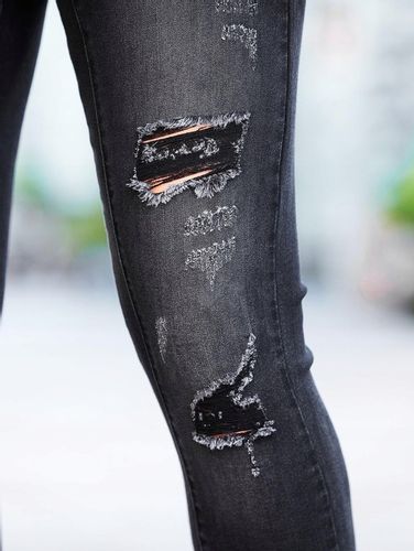 JEANSY MĘSKIE RURKI PODARTE SPRANE CZARNE SHEIN XL na Arena.pl