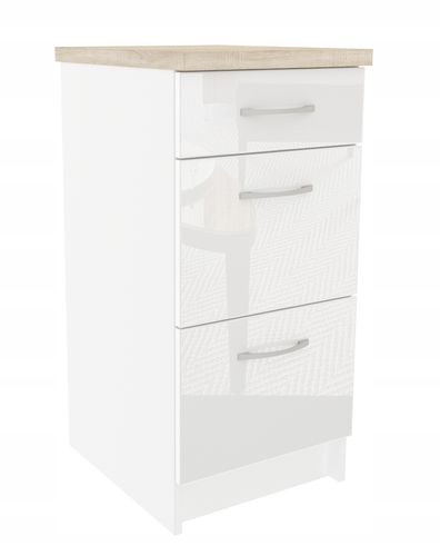 Szafka kuchenna z szufladami 60 Biały połysk na Arena.pl