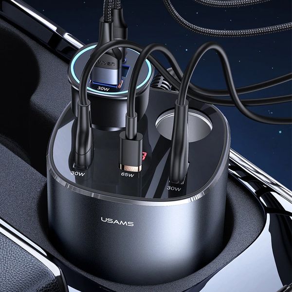 ROZGAŁĘŹNIK + ŁADOWARKA DO AUTA 2x USB USB-C 245W zdjęcie 11