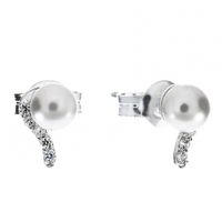 SREBRNE KOLCZYKI Z PERŁAMI HODOWLANYMI SREBRO PRÓBY 925