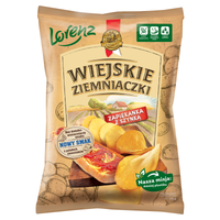 Wiejskie Ziemniaczki Chipsy ziemniaczane zapiekanka z szynką 130 g