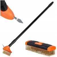 SZCZOTKA DRUCIANA DO CZYSZCZENIA FUG KOSTKI BRUKOWEJ REGULOWANA ZESTAW