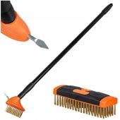 SZCZOTKA DRUCIANA DO CZYSZCZENIA FUG KOSTKI BRUKOWEJ REGULOWANA ZESTAW