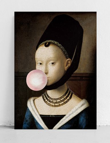 Plakat portret z balonem pop art 29,7x42 cm A3 na Arena.pl