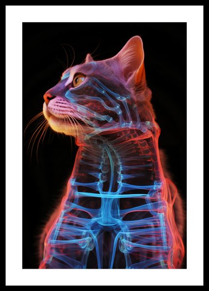 Plakat 30x45cm Anatomia Kota zdjęcie 3