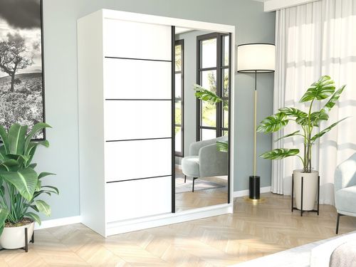 Szafa przesuwna Rivano VI 150 cm z lustrem na Arena.pl