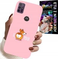 ETUI DO MOTOROLA MOTO G10 / G30 - ŚMIESZNE WZORY I LOVE YOU PIESEK OBUDOWA