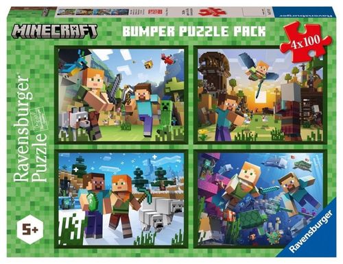 Puzzle 4X100 Elementów Minecraft na Arena.pl