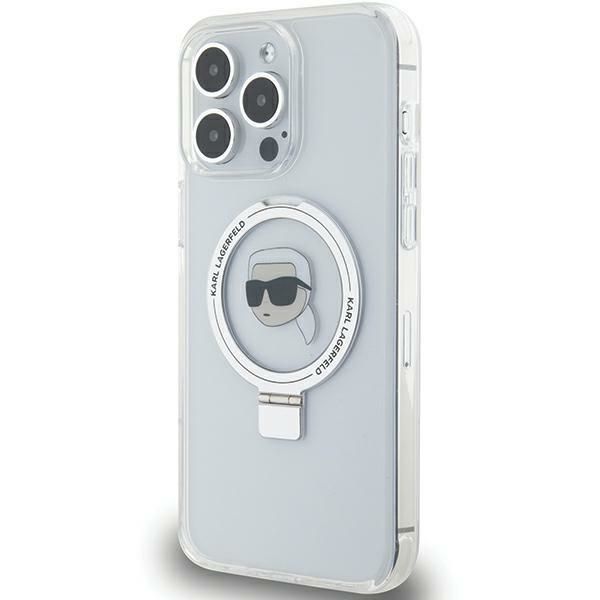 Etui Karl Lagerfeld do iPhone 15 Pro Max, Biały, MagSafe zdjęcie 2