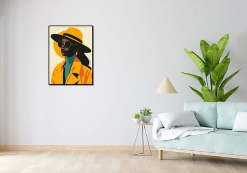 Plakat 60x80cm Żółta Stylowość na Arena.pl