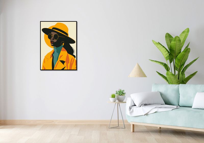 Plakat 60x80cm Żółta Stylowość zdjęcie 4