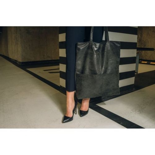 Grafitowa torba shopper na Arena.pl