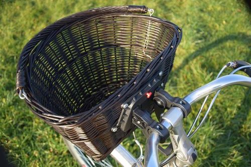 Kosz wiklinowy na rower koszyk ROWEROWY na click wiklina polski 3 kolory na Arena.pl