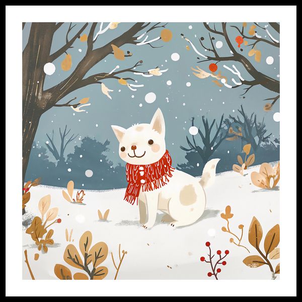 Plakat 70x70cm Śnieżny Kompan zdjęcie 3