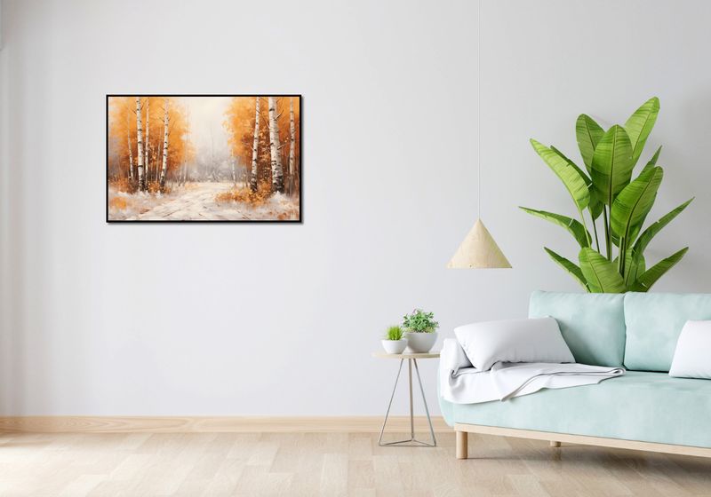 Plakat 91,5x60cm Jesienne Brzozy zdjęcie 4
