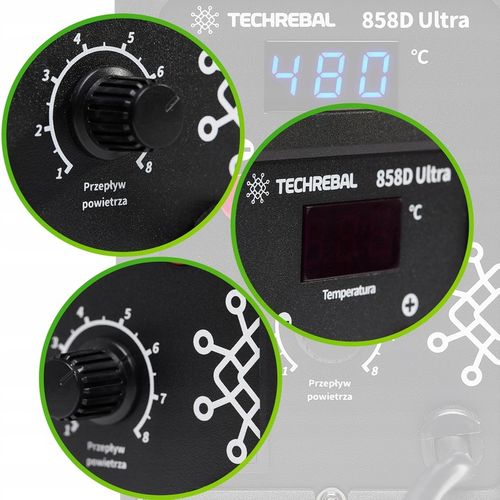 SPAWARKA do PLASTIKU Techrebal 858D ULTRA 750W spoiwo PP DYSZA BUT gratis na Arena.pl