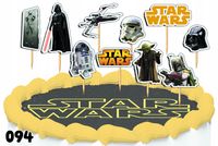 TOPPERY NA TORT OZDOBNE DEKORACJA ZESTAW - STAR WARS GWIEZDNE WOJNY 10szt.