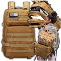 Plecak damski męski szkolny do samolotu szkolny młodzieżowy turystyczny 45L