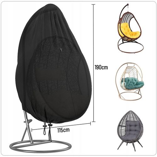 Pokrowiec na kosz fotel wiszący kokon pojedynczy HUŚTAWKA OGRODOWA + na Arena.pl