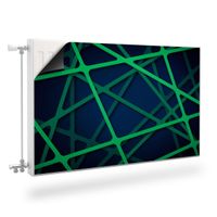 OSŁONA Magnetyczna Na Grzejnika Zielone Linie Abstrakcja 100cm x 60cm
