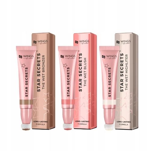 Zestaw AA WINGS OF COLOR The Wet Contouring - bronzer, róż i rozświetlacz na Arena.pl