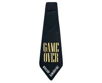 Krawat na wieczór kawalerski "Game Over"