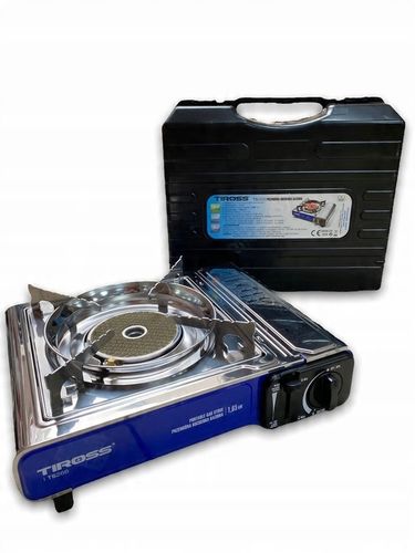 Kuchenka turystyczna gazowa Tiross srebrna TS-266 na Arena.pl