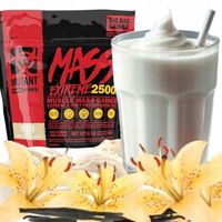 GAINER MASA BIAŁKO węglowodany KALORIE MUTANT mass Extreme 2720g WANILIA