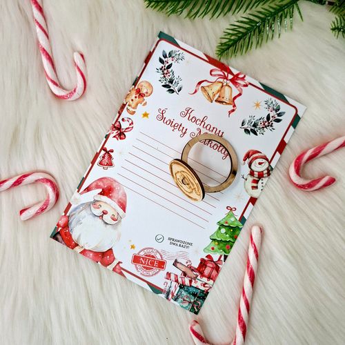 List do Świętego Mikołaja dla dzieci Adwent z pieczęcią na Arena.pl