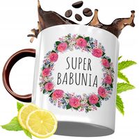 Kubek Bordowy Dla Babci Na Urodziny Prezent Z Nadrukiem Ze Zdjęciem